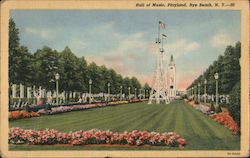 Hall of Music, Playland Rye, NY Postcard Postcard Postcard