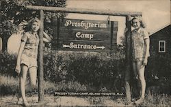 Presbyterian Camp Entrance Postcard
