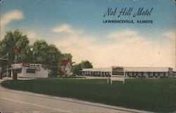 Nob Hill Motel Lawrenceville, IL Postcard Postcard Postcard