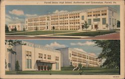 Farrell Senior High School, Auditorium and Gymnasium Pennsylvania Postcard Postcard Postcard