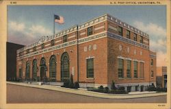 U.S. Post Office Uniontown, PA Postcard Postcard Postcard