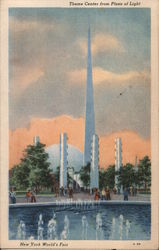 Theme Center from Plaza of Light - New York World's Fair Postcard