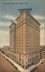 Commodore Perry Hotel Postcard
