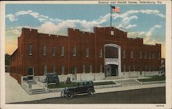 Armory and Health Center Petersburg, VA Postcard Postcard Postcard