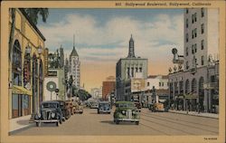 Hollywood Boulevard Postcard