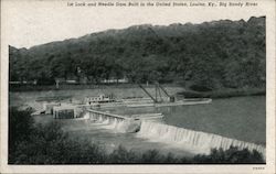 1st Lock and Needle Dam Built in the US Postcard