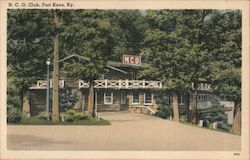 N. C. O. Club, Fort Knox, Ky. Postcard