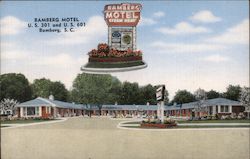 Bamberg Motel South Carolina Postcard Postcard Postcard