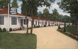 Parrish's Motor Court Postcard