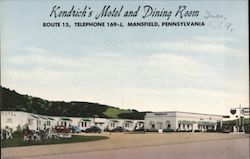 Kendrick's Motel and Dining Room Postcard