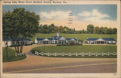 Spring Lake Motor Court Midway Island, VA Postcard Postcard 