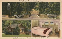 Smoky Heights Resort Postcard