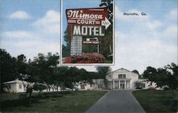 Mimosa Court Motel Postcard