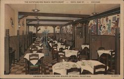 The Outstanding Ranch Restaurant, 123 E. Oak St. Postcard