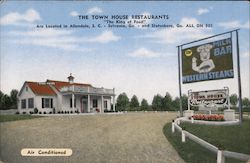 Town House Restaurants Postcard