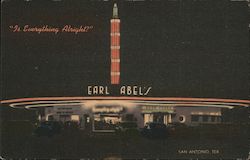 Earl Abel's Drive Inn San Antonio, TX Postcard Postcard Postcard