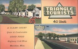 Triangle Court Meridian, MS Postcard Postcard Postcard