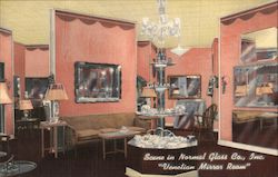 Scene in Normal Glass Co., Inc., "Venetian Mirror Room" Postcard