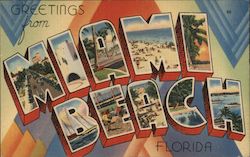 Greetings from Miami Beach Postcard