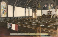 Interior of Historic Church of the Redeemer Biloxi, MS Postcard Postcard Postcard