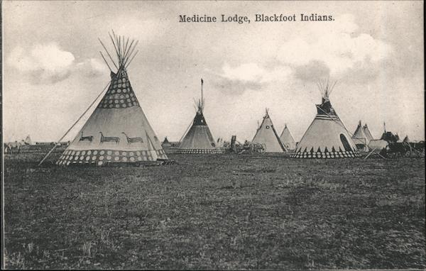 Medicine Lodge, Blackfoot Indians Native Americana