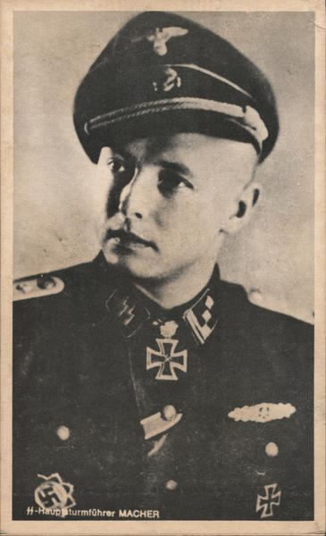 Haupsturmfuhrer Macher Germany Nazi Germany