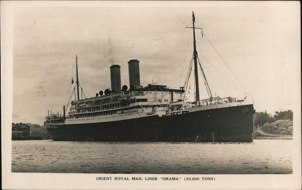 Orient Royal Mail Liner Orama (20000 tons) Boats, Ships