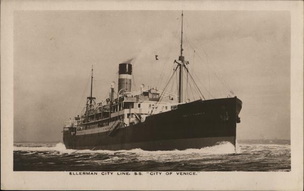 Ellerman City Line, S. S. City of Venice Steamers