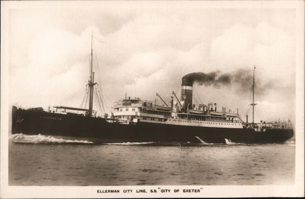 Ellerman City Line, S. S. City of Exeter Steamers