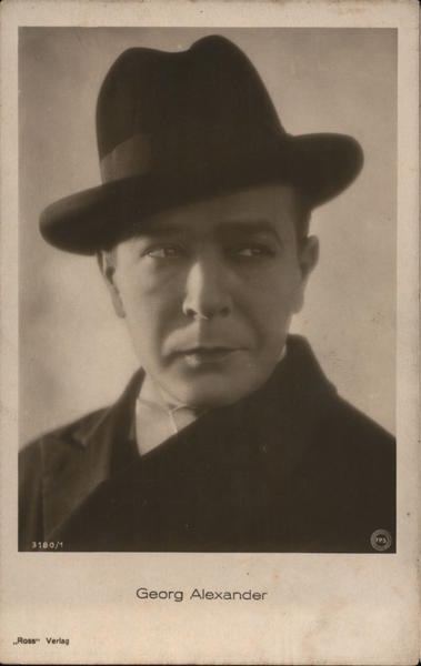 Georg Alexander - German Silent Film Actor Actors