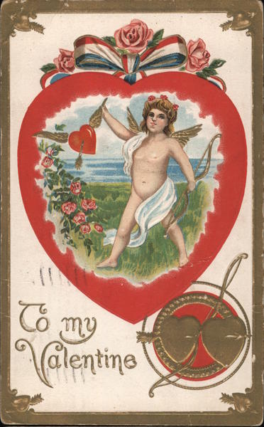 To My Valentine (Cupid shooting heart)