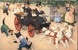 Cat Wedding Postcard