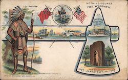 Nothing Equals The Warpath at Jamestown Exposition 1907. First American. Postcard