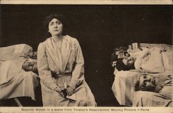 Bianche Walsh in a scene from Tolstoy's Resurrection Moving Picture 4 Parts Actresses Postcard Postcard Postcard