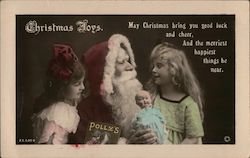Christmas Joys Santa Claus Postcard Postcard Postcard