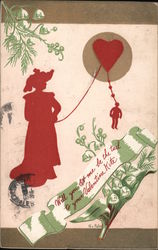 Will You Let Me Be The Tail Of Your Valentine Kite Postcard