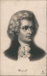 Mozart Composers Postcard Postcard Postcard