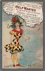 Help Wanted: I'm Afraid To Go In Alone. Please Send Help! Postcard