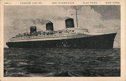 The Normandie Steamers Postcard Postcard Postcard