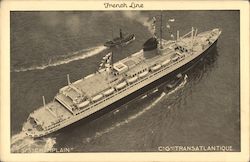 S/S Champlain, French Line Postcard