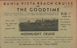 Bahia Vista Beach Cruise via The Goodtime / Florida Queen Sightseeing Cruise St. Petersburg, FL Postcard Postcard Postcard