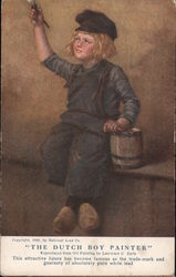 "The Dutch Boy Painter" Postcard