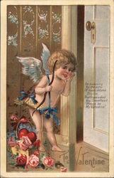 To My Valentine-I'm Listening for the Echo, Of Loves Old Plea Divine Postcard