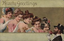 Hearty Greetings Postcard