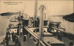 Skandinavien-Amerika Linien. Kristianiafjorden. Postcard