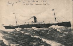 S/S Hellig Olav. Kabenhaun - New York. Postcard