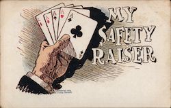 My Safety Raiser Card Games Postcard Postcard Postcard