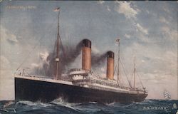 Celebrated Liners - S.S. Oceanic Steamers Postcard Postcard Postcard