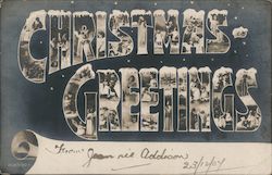 Christmas Greetings Postcard