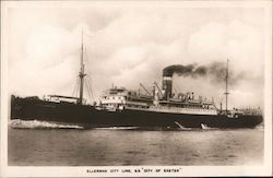 Ellerman City Line, S. S. "City of Exeter" Postcard